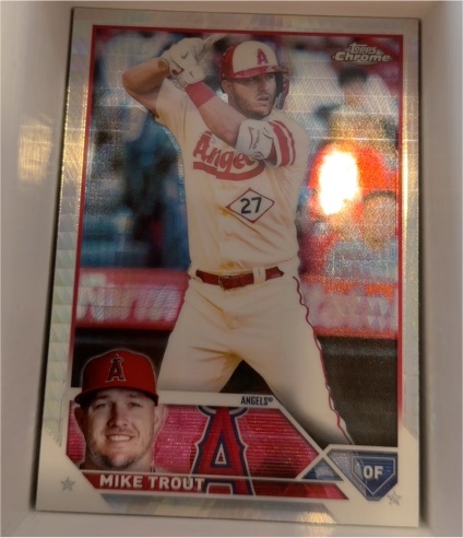 2023 Topps Chrome #27 Mike Trout — front