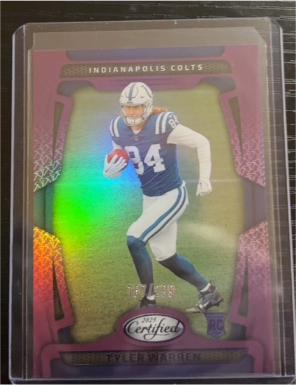 2025 Panini Certified #113 Tyler Warren — front