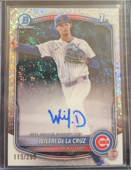 2025 Bowman Chrome #CPA-WD Wilfri De La Cruz — front