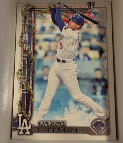 2025 Topps Holiday #H12 Freddie Freeman — front
