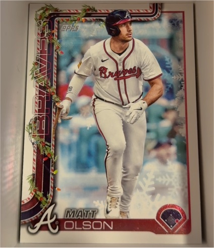 2025 Topps Holiday #H15 Matt Olson — front