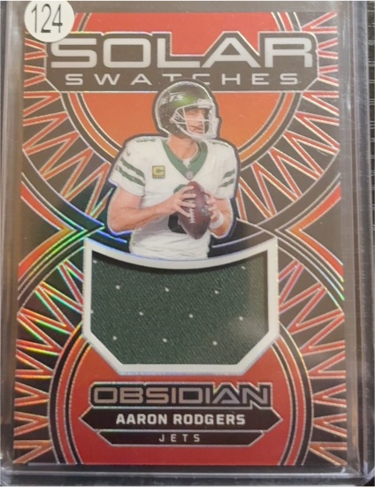 2024 Panini Obsidian Solar Swatches #SS-ARS Aaron Rodgers — front