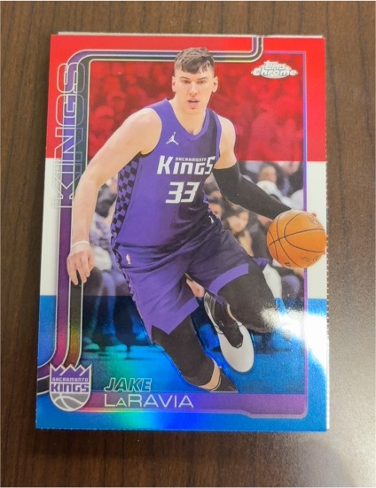 2025-26 Topps Chrome #230 Jake LaRavia — front