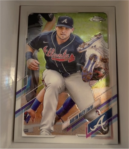2021 Topps Chrome #194 Austin Riley — front