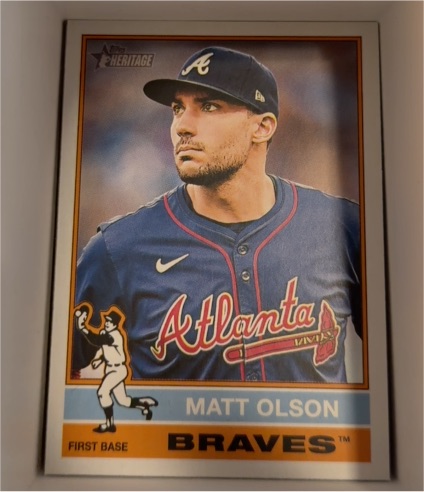 2025 Topps Heritage #102 Matt Olson — front