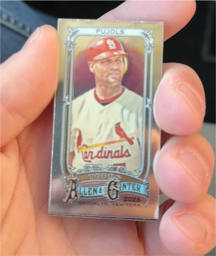 2025 Topps Allen & Ginter Chrome Mini #1 Albert Pujols — front