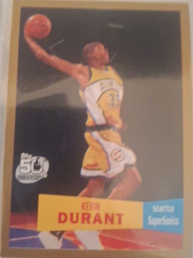 2007-08 Topps 1957-58 Variations #112 Kevin Durant — front