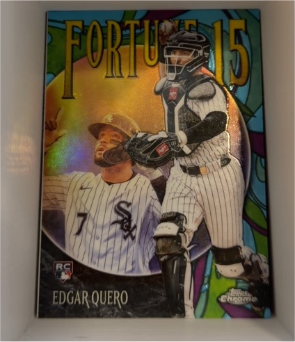 2025 Topps Chrome Update #F15-22 Edgar Quero Fortune 15 Rookie — front