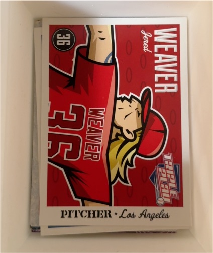 2012 Panini Triple Play #36 Jered Weaver — front