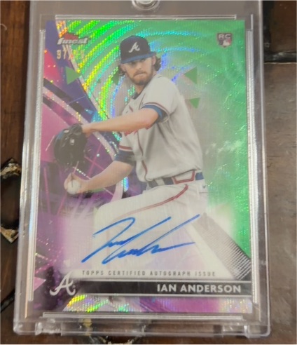 2021 Topps Finest Autographs #FA-IA Ian Anderson — front