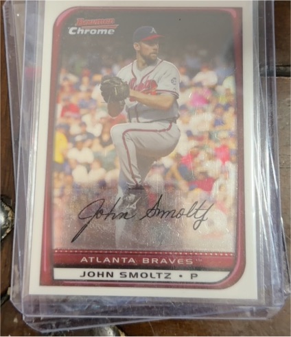 2008 Bowman Chrome #143 John Smoltz — front
