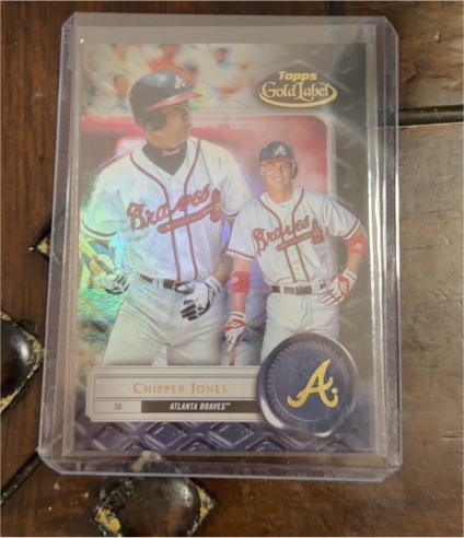 2022 Topps Gold Label #90 Chipper Jones — front