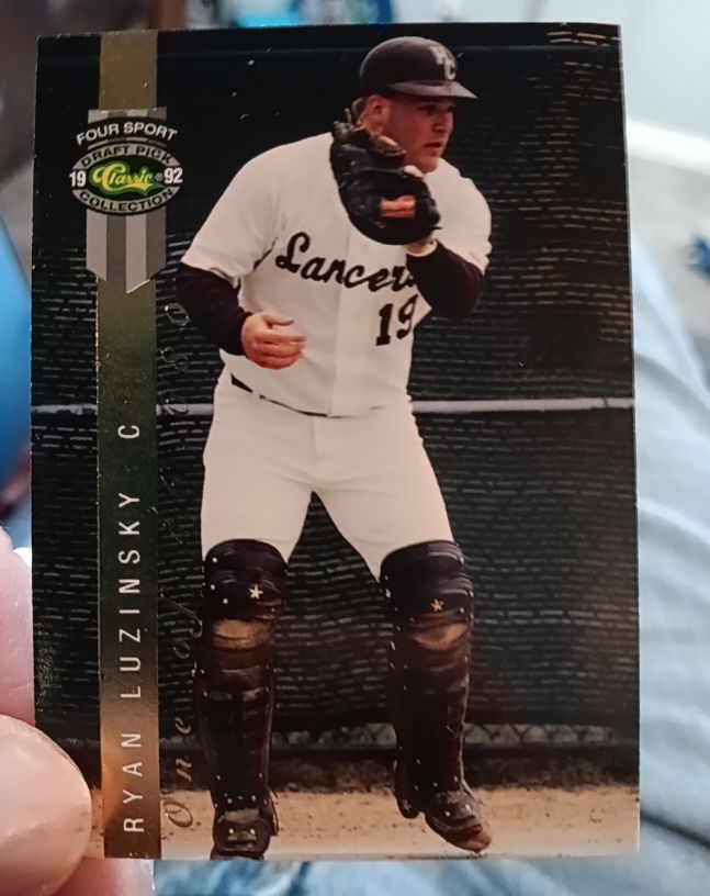 1992 Classic Four Sport Draft Pick Collection LP20 Ryan Luzinski — front