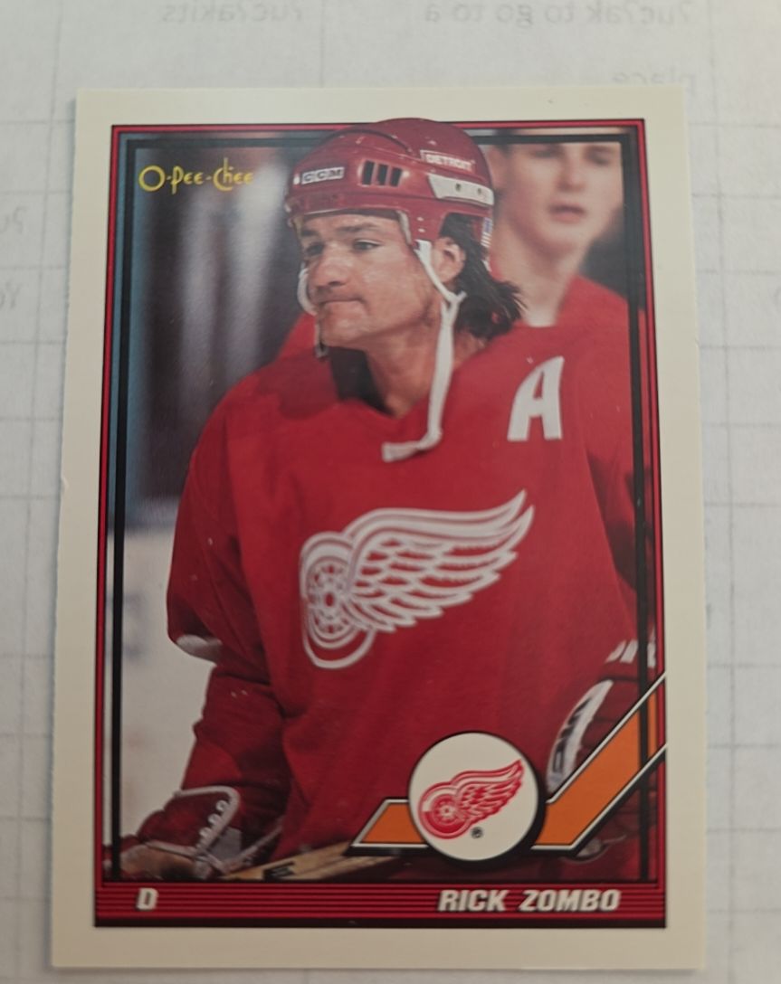 1991-92 O-Pee-Chee #454 Rick Zombo — front