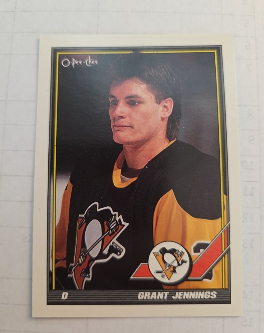 1991-92 O-Pee-Chee #468 Grant Jennings — front