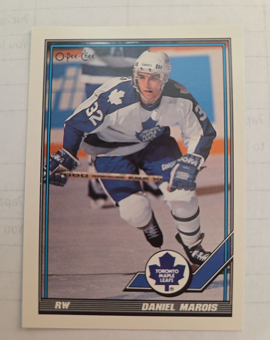 1991-92 O-Pee-Chee #212 Daniel Marois — front