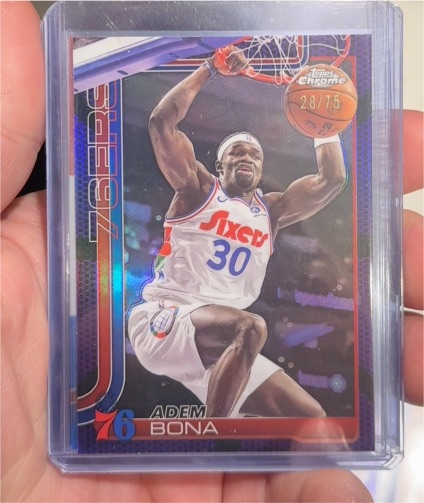 2025-26 Topps Chrome #183 Adem Bona — front
