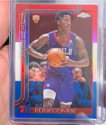 2025-26 Topps Chrome #253 VJ Edgecombe — front