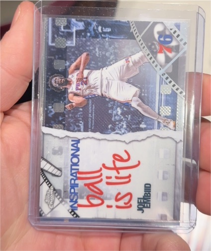 2025-26 Topps Chrome #IP-10 Joel Embiid Inspirational Ball Is Life — front