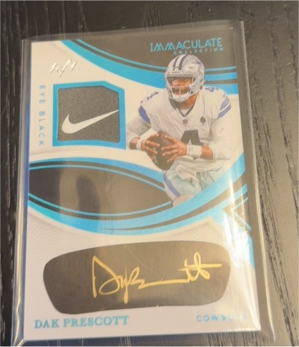 2025 Panini Immaculate Collection #1 Dak Prescott — front