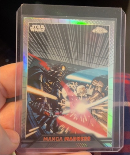 2023 Topps Chrome Star Wars #MM-3 Manga Madness Darth Vader & Obi-Wan Kenobi — front