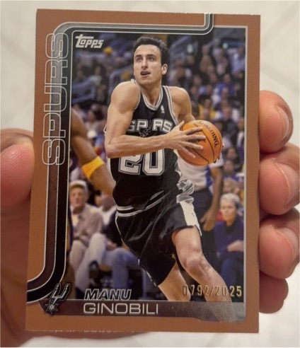 2025-26 Topps #262 Manu Ginobili — front