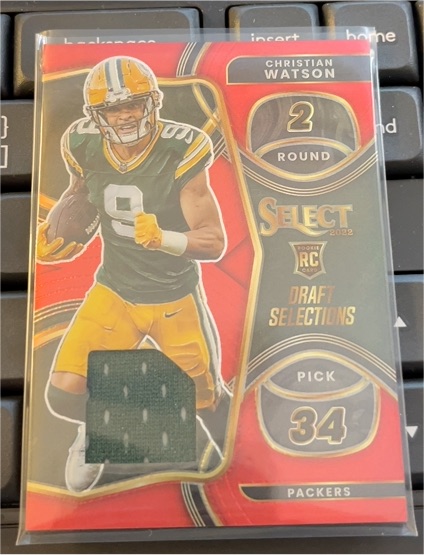 2022 Panini Select Draft Selections #DS-34 Christian Watson — front
