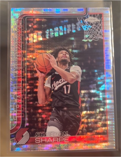 2025-26 Topps Chrome #150 Shaedon Sharpe — front