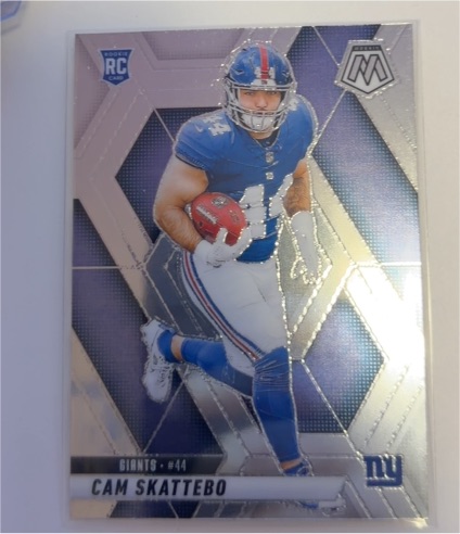 2025 Panini Mosaic Football #305 Cam Skattebo Rookie Card — front
