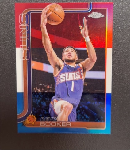 2025-26 Topps Chrome #195 Devin Booker — front