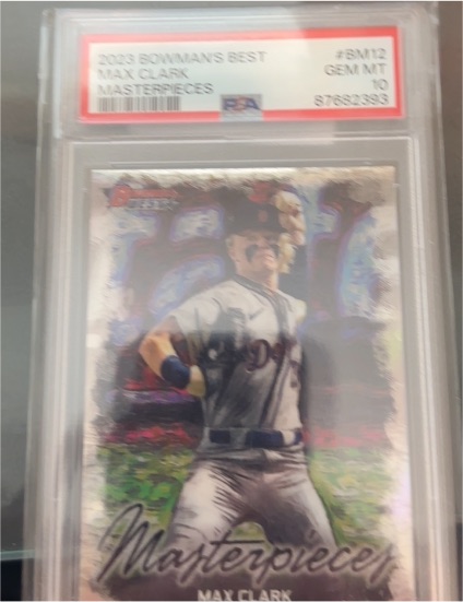 2023 Bowman's Best #BM12 Max Clark Masterpieces — front