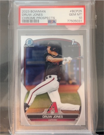 2023 Bowman Chrome Prospects #BCP25 Druw Jones — front