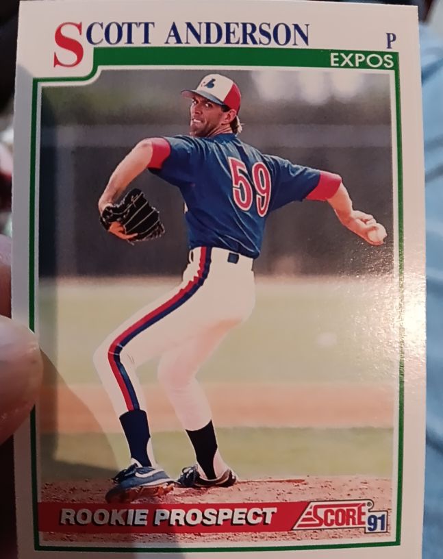 1991 Score #734 Scott Anderson — front