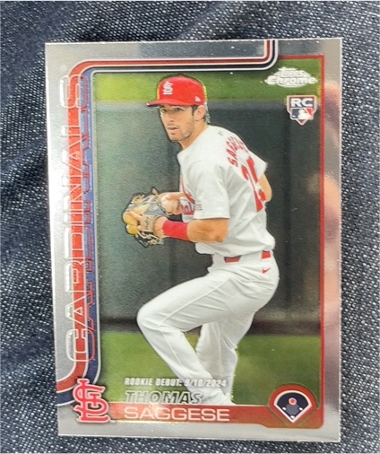 2025 Topps Chrome Update #USC157 Thomas Saggese — front