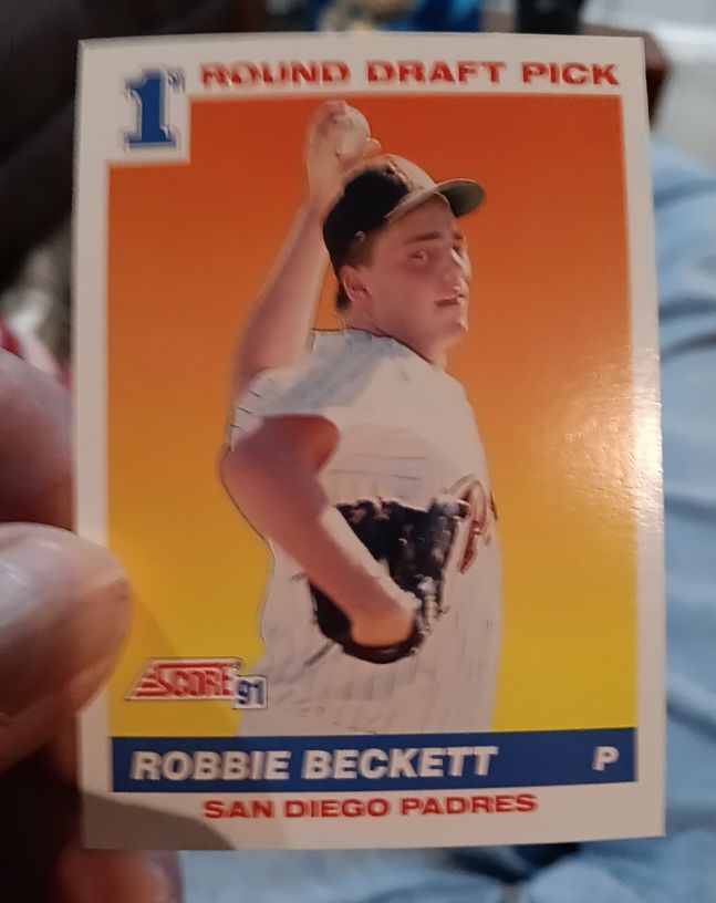 1991 Score #673 Robbie Beckett — front
