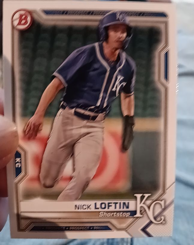2021 Bowman #BP-144 Nick Loftin — front
