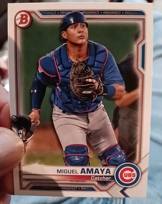 2021 Bowman #BP-148 Miguel Amaya — front