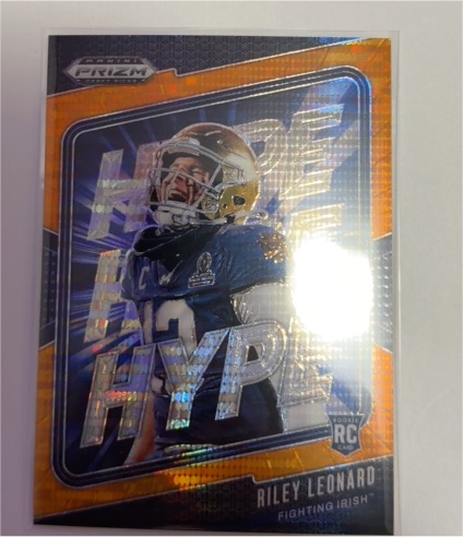 2025 Panini Prizm Draft Picks #10 Riley Leonard Hype — front