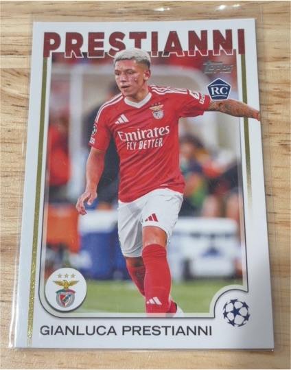2024-25 Topps UEFA Club Competitions #36 Gianluca Prestianni — front