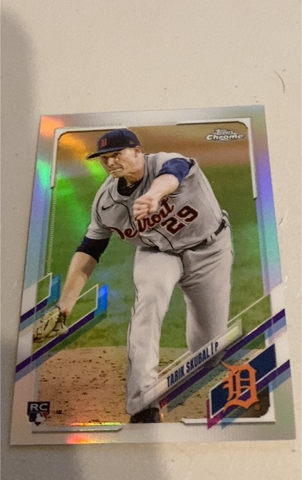 2021 Topps Chrome #103 Tarik Skubal RC — front