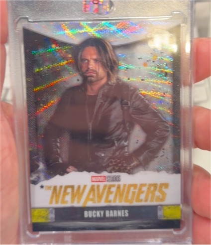 2025 Topps Chrome Marvel Studios #NA-9 Bucky Barnes New Avengers Logo Variation — front