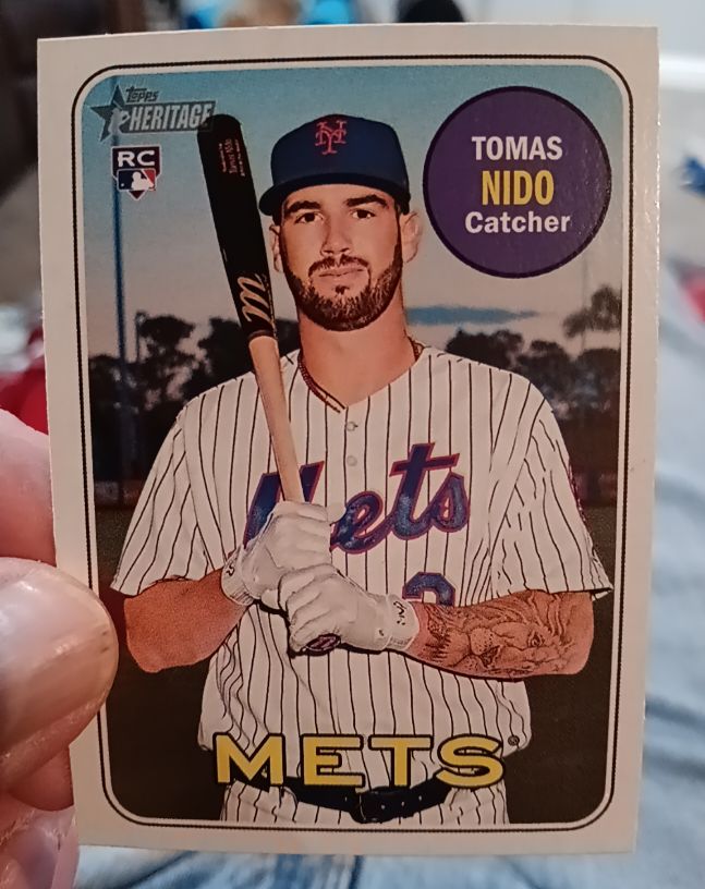 2018 Topps Heritage #650 Tomas Nido — front