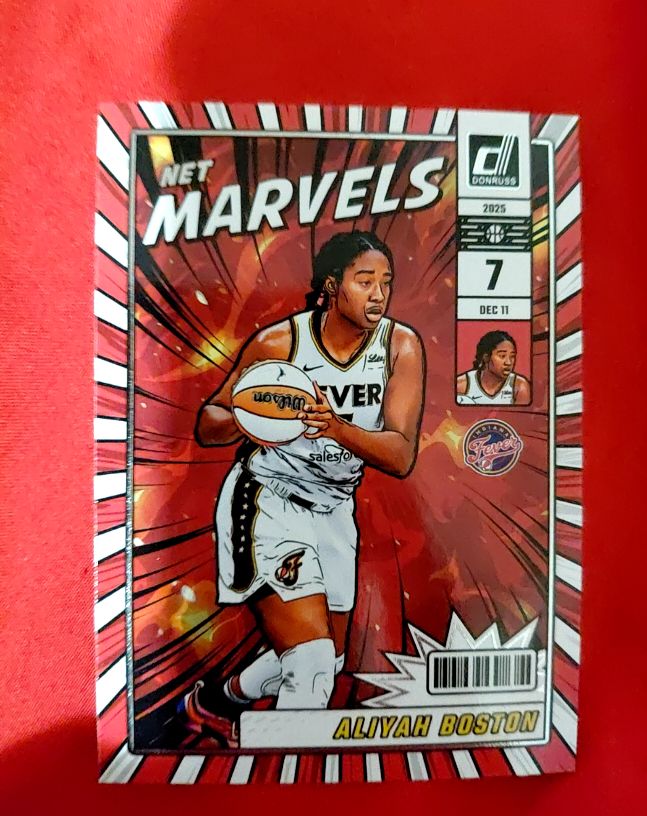 2025 Donruss WNBA #7 Aliyah Boston Net Marvels — front