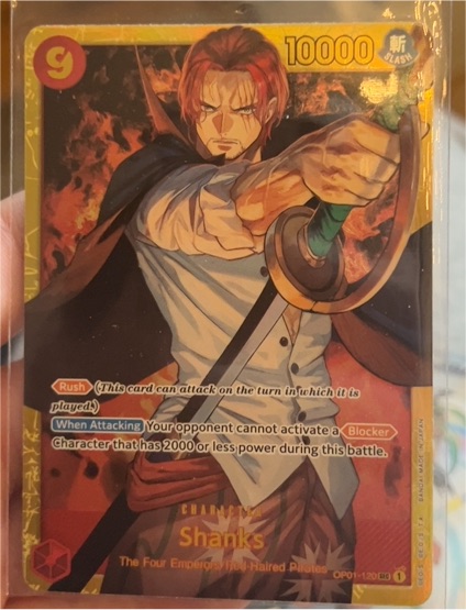 One Piece Card Game OP01-120 Shanks — front