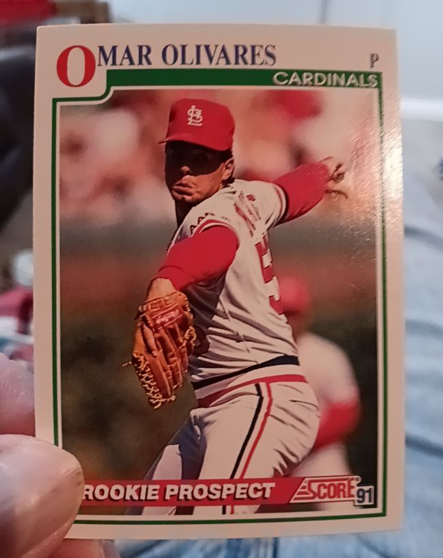 1991 Score #748 Omar Olivares — front