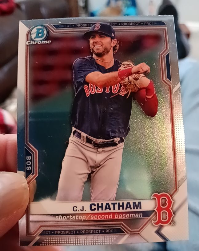 2021 Bowman Chrome Prospects #BCP-113 C.J. Chatham — front