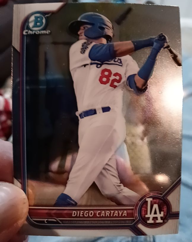 2022 Bowman Chrome Prospects #BCP-103 Diego Cartaya — front