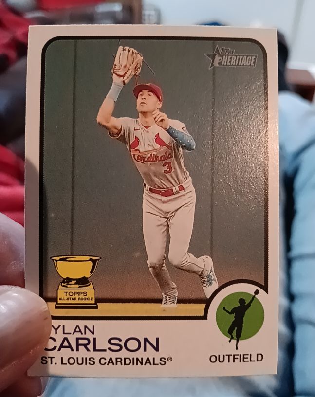 2022 Topps Heritage #259 Dylan Carlson — front