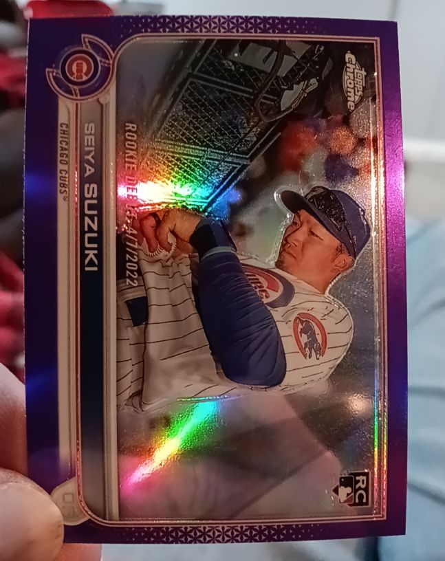 2022 Topps Chrome Update #USC144 Seiya Suzuki Rookie Debut — front