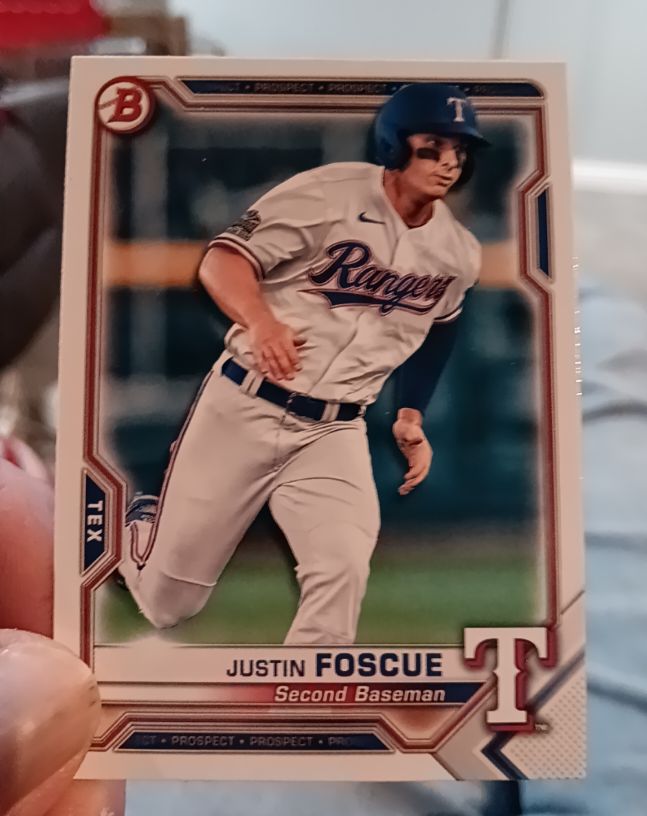 2021 Bowman #BP-41 Justin Foscue — front